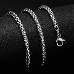 HIP 24inches Gold   Color Stainless Steel Cuban Link Chain Necklace For Men Jewerly Snake/Box/Hanging/Curb/Flat/Twist Chain