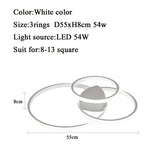 Led Ceiling lamp For Living Room Bedroom Study Room Home Deco AC85-265V Modern White/Coffee surface mounted Ceiling Lamp