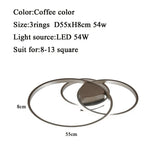 Led Ceiling lamp For Living Room Bedroom Study Room Home Deco AC85-265V Modern White/Coffee surface mounted Ceiling Lamp