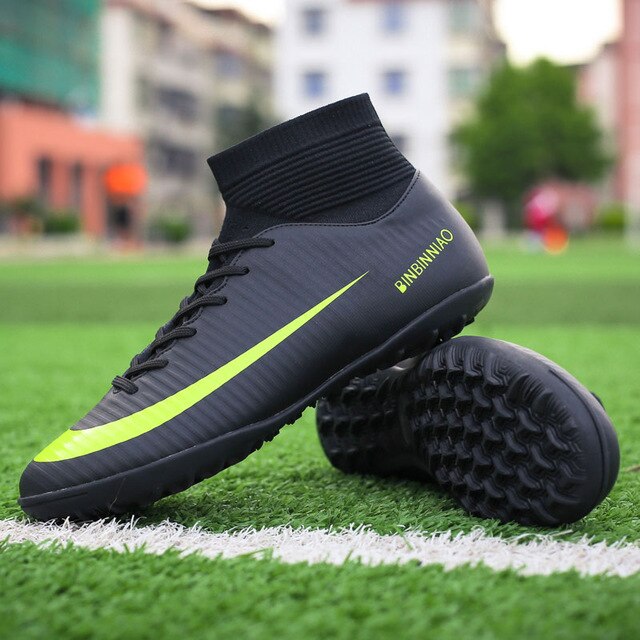 MWY Adult Kids Futzalki for Men Boys Centipede Soccer Shoes Cleats Boot Futsal Professional Shoe Football High Ankle Sneakers