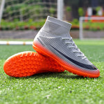 MWY Adult Kids Futzalki for Men Boys Centipede Soccer Shoes Cleats Boot Futsal Professional Shoe Football High Ankle Sneakers