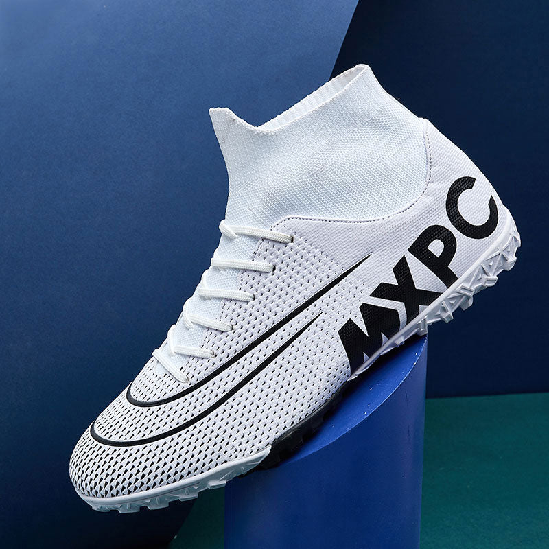 MWY Soccer Shoes For Men Football Boots Kids High Ankle Soccer Cleats Waterproof Sport Sneakers Futsal Shoes Zapatillas Hombre