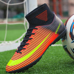MWY Soccer Shoes For Men Football Boots Kids High Ankle Soccer Cleats Waterproof Sport Sneakers Futsal Shoes Zapatillas Hombre