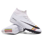 MWY Soccer Shoes For Men Football Boots Kids High Ankle Soccer Cleats Waterproof Sport Sneakers Futsal Shoes Zapatillas Hombre