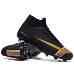 MWY Soccer Shoes For Men Football Boots Kids High Ankle Soccer Cleats Waterproof Sport Sneakers Futsal Shoes Zapatillas Hombre