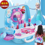 Disney girls  princess  frozen Dressing makeup toy set kids Beauty  toys Children's simulation dressing table Fashion Toys