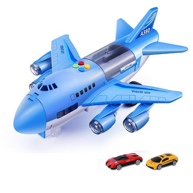 Kids Toys Simulation Track Inertia Airplane Music Stroy Light Plane Diecasts & Toy Vehicles Passenger Plane Toy Car Boys Toys