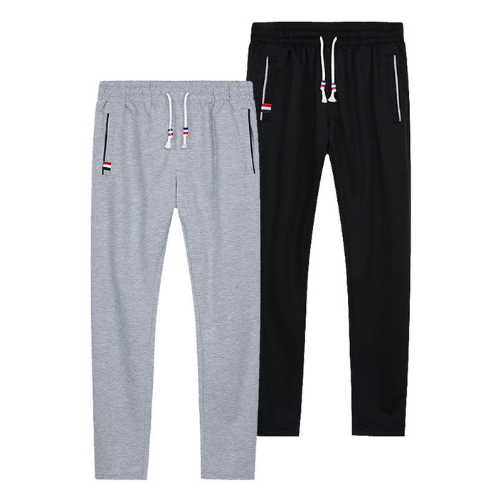 Sweatpants Plus Size Men Joggers Track Pants Elastic Waist Sport Casual Trousers Baggy Fitness Gym Clothing Black Grey