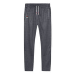Sweatpants Plus Size Men Joggers Track Pants Elastic Waist Sport Casual Trousers Baggy Fitness Gym Clothing Black Grey