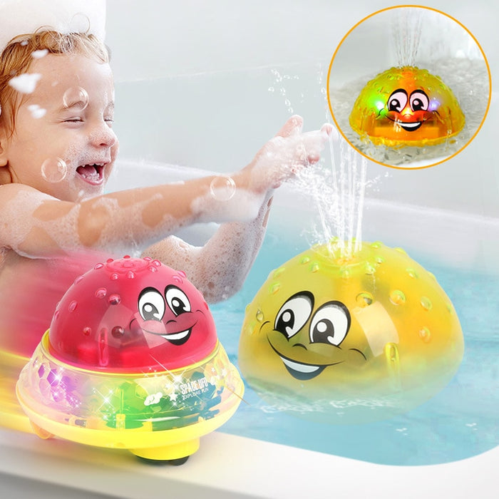 Funny Infant Bath Toys Baby Electric Induction Sprinkler Ball with Light Music Children Water Spray Play Ball Bathing Toys Kids