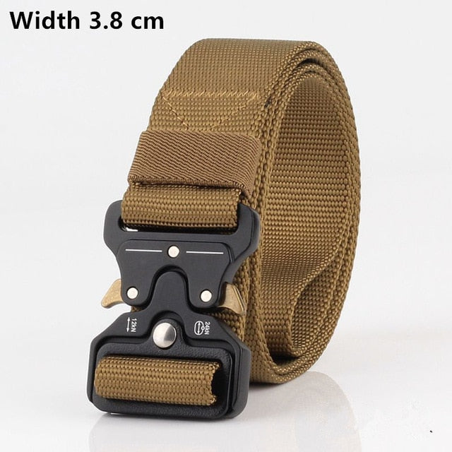 125-140long big size Belt Male Tactical military Canvas Belt Outdoor Tactical Belt men's Military Nylon Belts Army ceinture hom