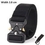 125-140long big size Belt Male Tactical military Canvas Belt Outdoor Tactical Belt men's Military Nylon Belts Army ceinture hom