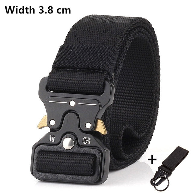 125-140long big size Belt Male Tactical military Canvas Belt Outdoor Tactical Belt men's Military Nylon Belts Army ceinture hom