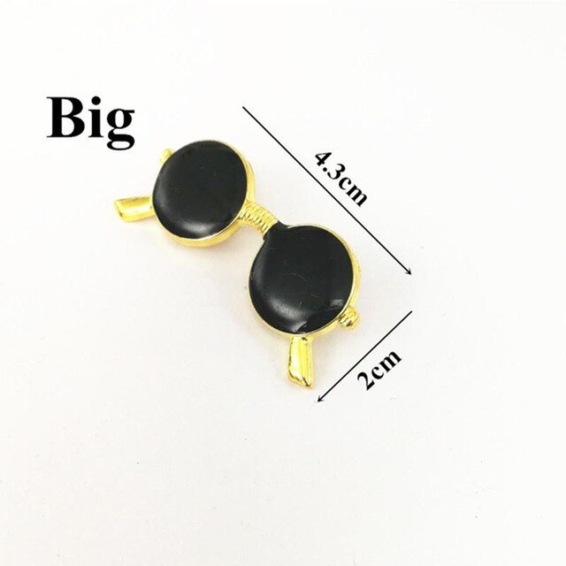 Enamel Oil Glasses Sunglasses Pins And Brooches Men's Suit Dress Shirt Collar Pins Mens Clothing Accessories