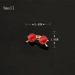 Enamel Oil Glasses Sunglasses Pins And Brooches Men's Suit Dress Shirt Collar Pins Mens Clothing Accessories