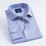 Men's Slim Fit Pinstripe Shirt Fashion Long Sleeve High Quality Men Clothing Soft Comfortable Wedding Formal Business Office
