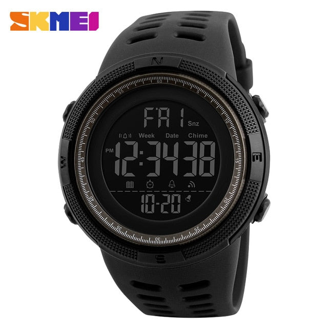 SKMEI 2019 Fashion Outdoor Sport Watch Men Clock Multifunction Watches Alarm Chrono 5Bar Waterproof Digital Watch Reloj Hombre