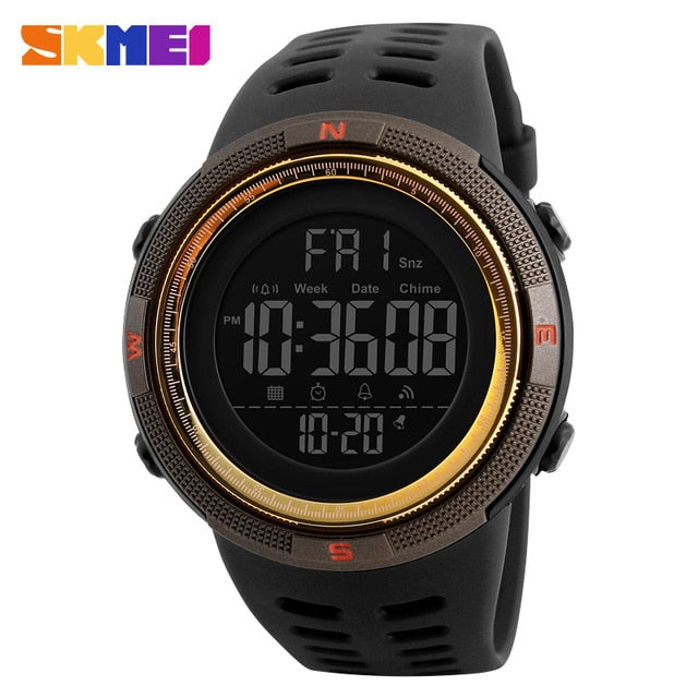 SKMEI 2019 Fashion Outdoor Sport Watch Men Clock Multifunction Watches Alarm Chrono 5Bar Waterproof Digital Watch Reloj Hombre