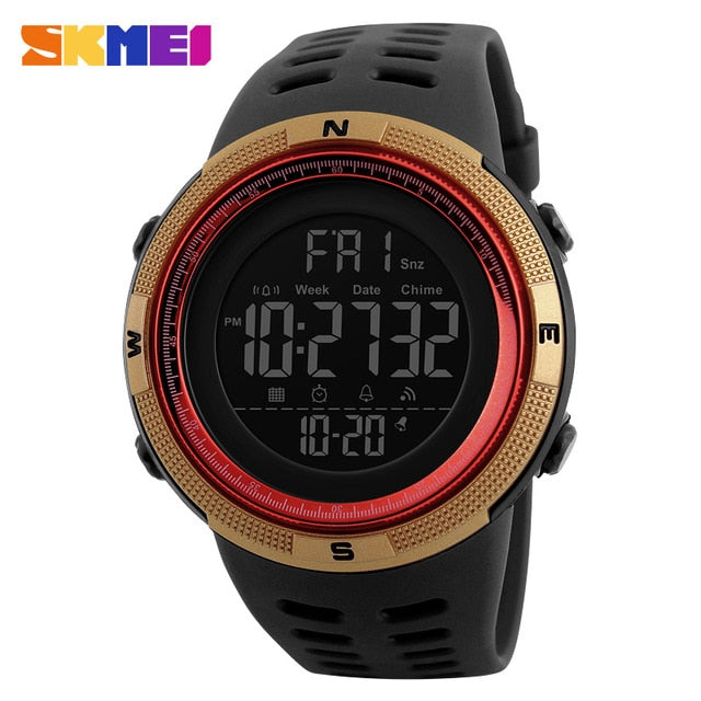 SKMEI 2019 Fashion Outdoor Sport Watch Men Clock Multifunction Watches Alarm Chrono 5Bar Waterproof Digital Watch Reloj Hombre
