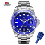 Drop Verzending Tevise Top Merk Mannen Mechanisch Horloge Automatische Fashion Luxe Rvs Mannelijke Klok Relogio Masculino 2020