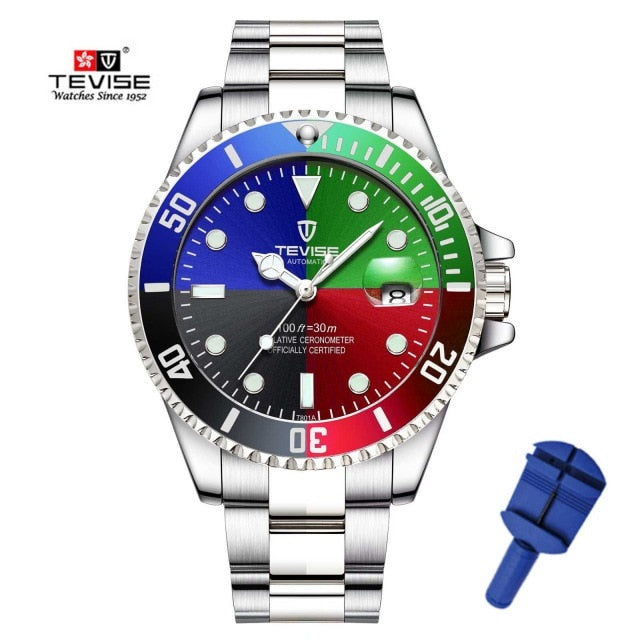 Drop Verzending Tevise Top Merk Mannen Mechanisch Horloge Automatische Fashion Luxe Rvs Mannelijke Klok Relogio Masculino 2020