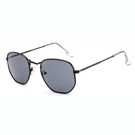 Steampunk clear luxury brand design eye sun glasses 2019 ladies vintage retro festival girls blue Hexagon women men sunglasses