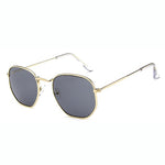 Steampunk clear luxury brand design eye sun glasses 2019 ladies vintage retro festival girls blue Hexagon women men sunglasses