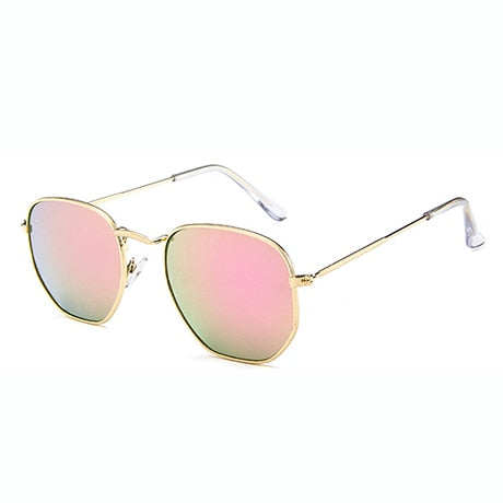 Steampunk clear luxury brand design eye sun glasses 2019 ladies vintage retro festival girls blue Hexagon women men sunglasses
