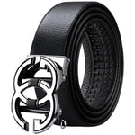 WilliamPolo Genuine leather Belt Men Luxury Brand Designer Marvel Top Quality Belts for Men Strap Male Metal Automatic Buckle
