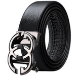 WilliamPolo Genuine leather Belt Men Luxury Brand Designer Marvel Top Quality Belts for Men Strap Male Metal Automatic Buckle