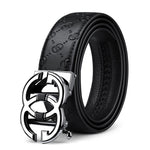 WilliamPolo Genuine leather Belt Men Luxury Brand Designer Marvel Top Quality Belts for Men Strap Male Metal Automatic Buckle