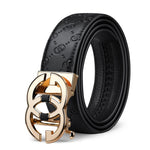 WilliamPolo Genuine leather Belt Men Luxury Brand Designer Marvel Top Quality Belts for Men Strap Male Metal Automatic Buckle