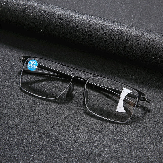 iboode Progressive Reading Glasses Men Women Multifocal Ultralight Metal Reading Presbyopic Glasses Unisex +1.0 1.5 2.0 2.5 3.0