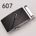 Fashion Luxury Glod Alloy Automatic Pu Belt Buckles for Men's Leather Waist Belts for Men Pants Belt Buckles 3.5cm Mens Belt