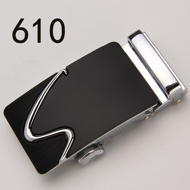Fashion Luxury Glod Alloy Automatic Pu Belt Buckles for Men's Leather Waist Belts for Men Pants Belt Buckles 3.5cm Mens Belt
