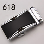 Fashion Luxury Glod Alloy Automatic Pu Belt Buckles for Men's Leather Waist Belts for Men Pants Belt Buckles 3.5cm Mens Belt