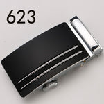 Fashion Luxury Glod Alloy Automatic Pu Belt Buckles for Men's Leather Waist Belts for Men Pants Belt Buckles 3.5cm Mens Belt