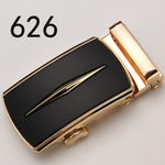 Fashion Luxury Glod Alloy Automatic Pu Belt Buckles for Men's Leather Waist Belts for Men Pants Belt Buckles 3.5cm Mens Belt