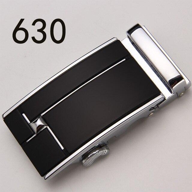 Fashion Luxury Glod Alloy Automatic Pu Belt Buckles for Men's Leather Waist Belts for Men Pants Belt Buckles 3.5cm Mens Belt