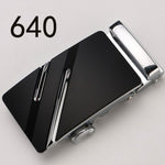 Fashion Luxury Glod Alloy Automatic Pu Belt Buckles for Men's Leather Waist Belts for Men Pants Belt Buckles 3.5cm Mens Belt