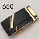 Fashion Luxury Glod Alloy Automatic Pu Belt Buckles for Men's Leather Waist Belts for Men Pants Belt Buckles 3.5cm Mens Belt