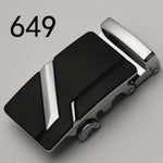 Fashion Luxury Glod Alloy Automatic Pu Belt Buckles for Men's Leather Waist Belts for Men Pants Belt Buckles 3.5cm Mens Belt