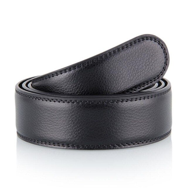 Fashion Luxury Glod Alloy Automatic Pu Belt Buckles for Men's Leather Waist Belts for Men Pants Belt Buckles 3.5cm Mens Belt