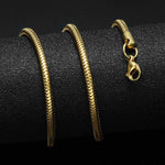 24inches Gold Gold Color Stainless Steel Cuban Link Chain Necklace For Men Jewerly Snake/Box/Hanging/Curb/Flat/Twist Chain