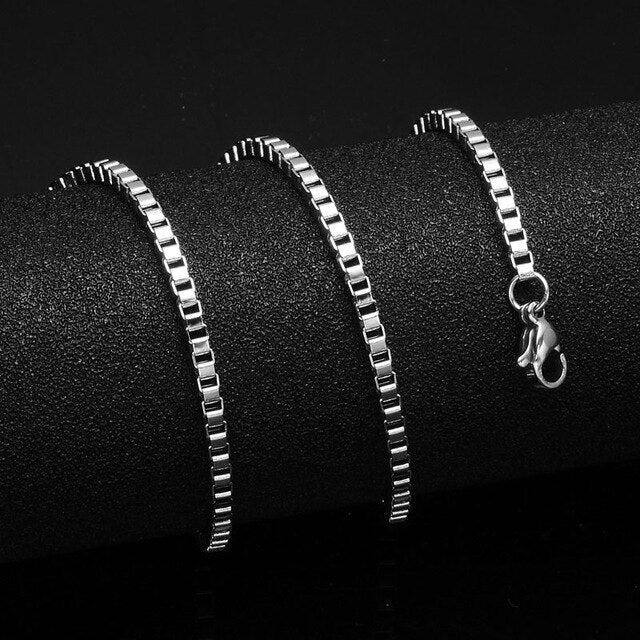 24inches Gold Gold Color Stainless Steel Cuban Link Chain Necklace For Men Jewerly Snake/Box/Hanging/Curb/Flat/Twist Chain