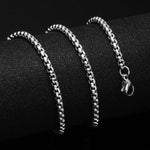 24inches Gold Gold Color Stainless Steel Cuban Link Chain Necklace For Men Jewerly Snake/Box/Hanging/Curb/Flat/Twist Chain