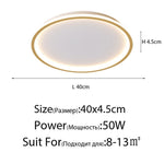 Ceiling LED Lights For Living room Bedroom Fixtures Ring Modern Gold Bedroom Lighting Indoor Home Decoration Plafon Lamp Lustre