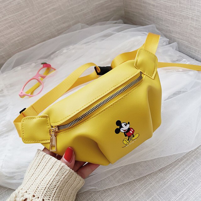 Disney Cartoon Mickey mouse Waist Bag children doll handbag New Women Bag Fashion Shoulder Messenger Bag