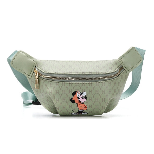 Disney Cartoon Mickey mouse Waist Bag children doll handbag New Women Bag Fashion Shoulder Messenger Bag