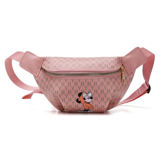 Disney Cartoon Mickey mouse Waist Bag children doll handbag New Women Bag Fashion Shoulder Messenger Bag